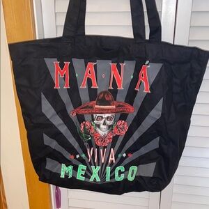 Mana Black Viva Mexico Tote Bag. From the Mana concert in the early 2000’s.